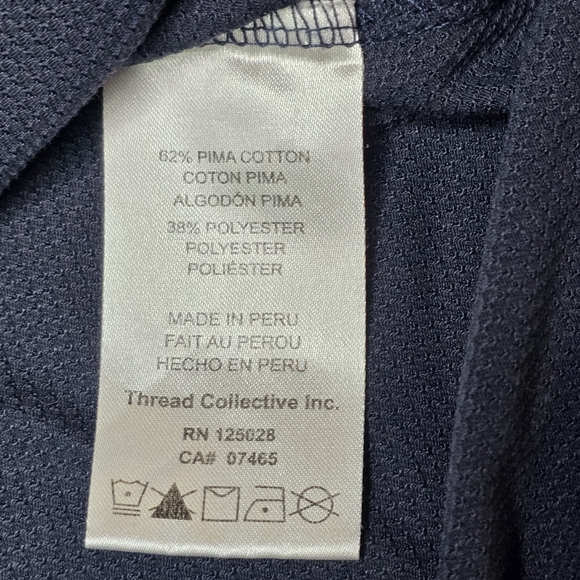 PSYCHO BUNNY Polo Shirt ~ Dark Navy ~ SIZE 6 (L) ~ Short Sleeve - Picture 6 of 8